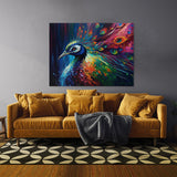 Peacock Vibrant Abstract 9 Wall Art