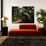 Peacock Vibrant Garden 31 Wall Art