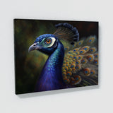 Peacock Vivid Portrait Detailed 2 Wall Art