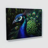 Peacock Vivid Portrait Detailed 3 Wall Art