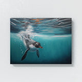 Penguin Gentoo Diving Water 5 Wall Art