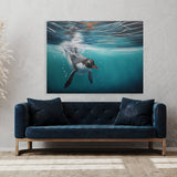 Penguin Gentoo Diving Water 5 Wall Art