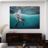 Penguin Gentoo Diving Water 5 Wall Art