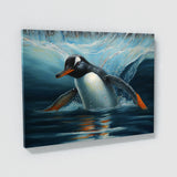 Penguin Gentoo Diving Water 6 Wall Art