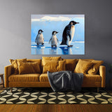 Penguin Ice Floe Sky 12 Wall Art