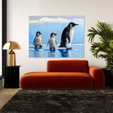 Penguin Ice Floe Sky 12 Wall Art