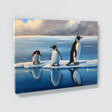 Penguin Ice Floe Sky 15 Wall Art