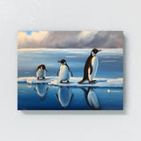 Penguin Ice Floe Sky 15 Wall Art