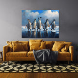 Penguin Ice Floe Sky 27 Wall Art