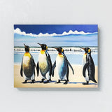 Penguin King Beach Sky 22 Wall Art