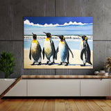 Penguin King Beach Sky 22 Wall Art