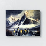 Penguin King In Snowy Landscape 32 Wall Art