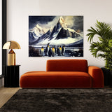 Penguin King In Snowy Landscape 32 Wall Art