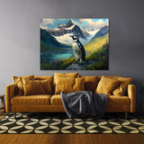 Penguin Mountain Landscape 29 Wall Art