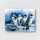 Penguin On Ice Floe 34 Wall Art