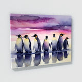 Penguin Watercolor Sky 28 Wall Art