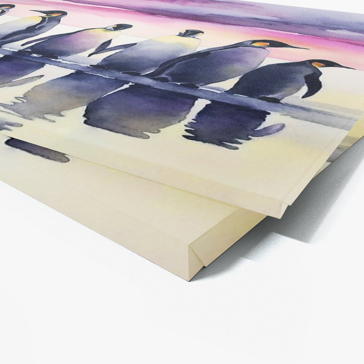 Penguin Watercolor Sky 28 Wall Art