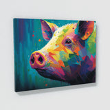 Pig Abstract Artwork 3 Wall Art