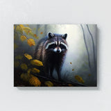 Raccoon Realistic Forest 9 Wall Art