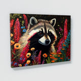 Raccoon Vibrant Garden 3 Wall Art