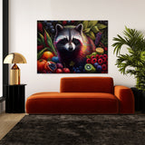 Raccoon Vibrant Garden Art 13 Wall Art