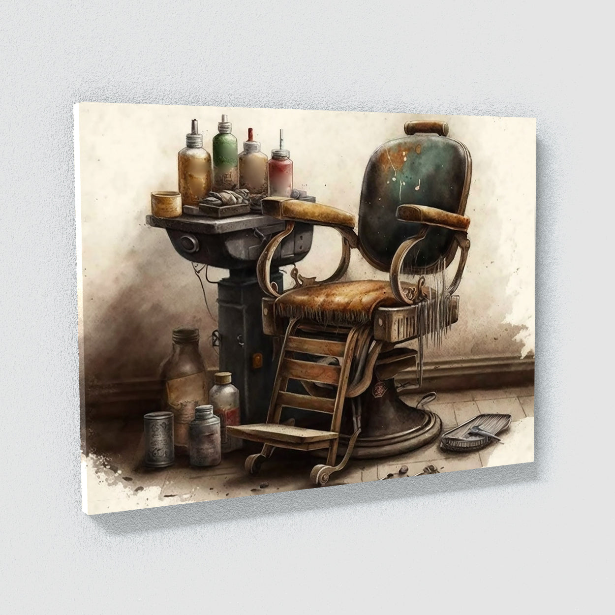 barber wallpaper art