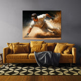 Baseball Realistic Movement 6 Wall Art