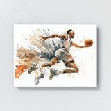 Basketball Watercolor Player 10 Wall Art