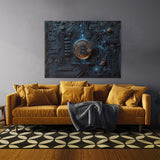 Bitcoin Circuit Realistic 3 Wall Art