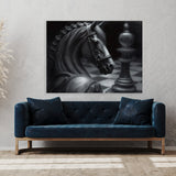 Chess Piece Charcoal Knight 22 Wall Art