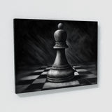 Chess Piece Charcoal Pawn 31 Wall Art