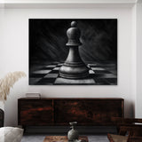 Chess Piece Charcoal Pawn 31 Wall Art
