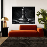 Chess Piece Charcoal Pawn 31 Wall Art