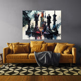 Chess Piece Create Complex Pawn 33 Wall Art