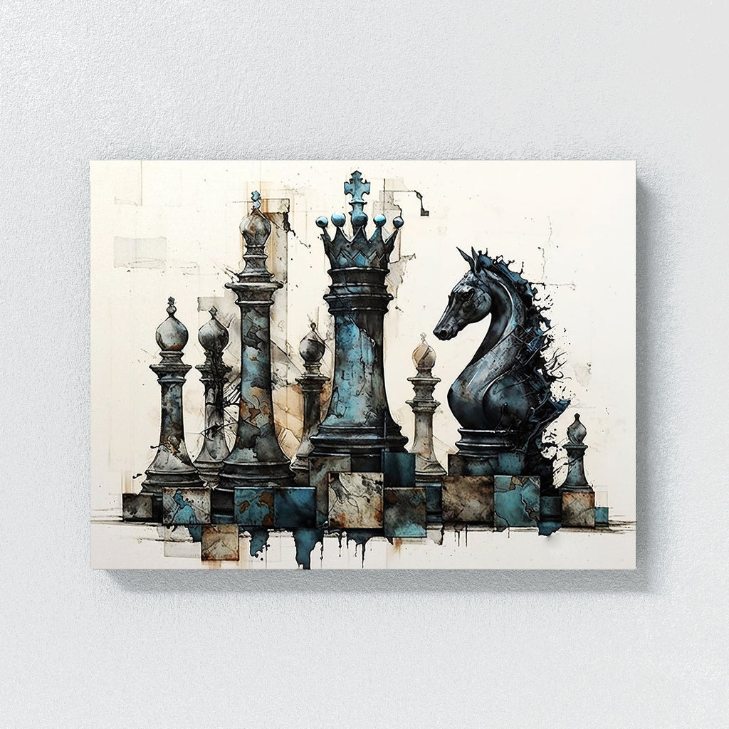 Chess Piece Create Complex Rook 30 Canvas Wall Art Print Decor Artwork ...
