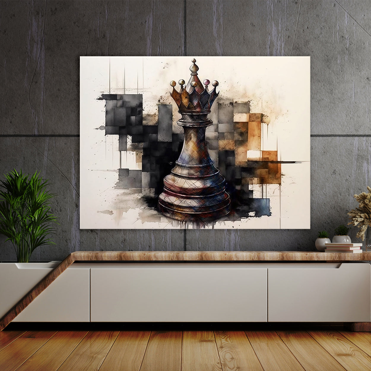 Unique Rooks Chess Chess Piece Unique Textured Rook 25 Canvas Wall Art Print Decor Artwork ...
