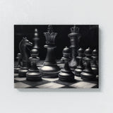 Chess Realistic Charcoal 6 Wall Art