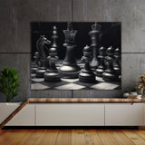 Chess Realistic Charcoal 6 Wall Art