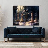 Chess Romantic Watercolor 19 Wall Art