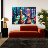 Chess Strategy Vivid 13 Wall Art