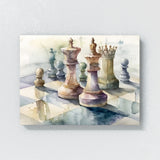 Chess Watercolor Board 15 Wall Art