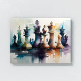 Chess Watercolor Composition 17 Wall Art