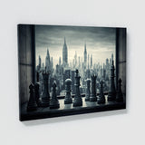 Chess Windowsill City Skyline 3 Wall Art