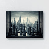 Chess Windowsill City Skyline 3 Wall Art