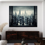 Chess Windowsill City Skyline 3 Wall Art