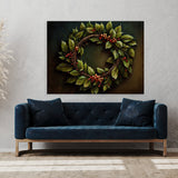 Christmas Traditional Wreath 1 Wall Art