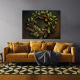 Christmas Traditional Wreath 1 Wall Art