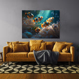 Clownfish Light Shadow Anemones 4 Wall Art