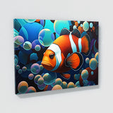 Clownfish Vibrant Abstract 5 Wall Art