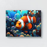 Clownfish Vibrant Abstract 5 Wall Art